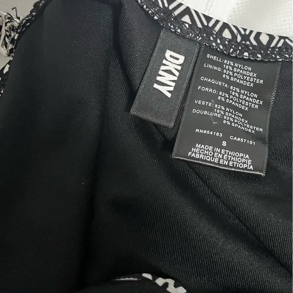 DKNY Monochrome Patterned Swimwear - Picture 8 of 9